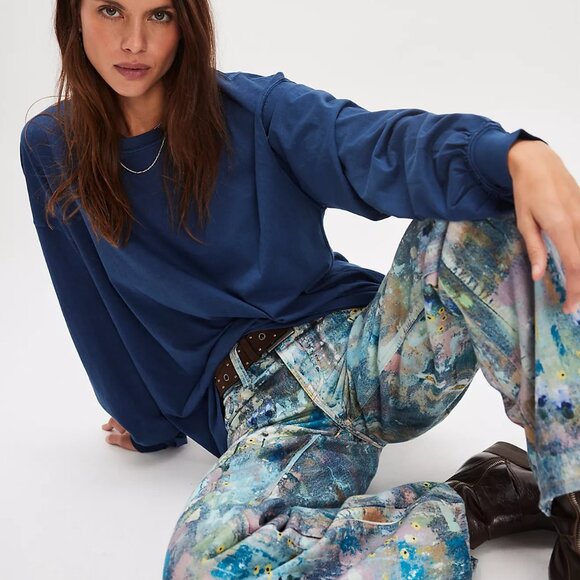 We The Free Perfect Oversized Long Sleeve Top - Picture 1 of 3